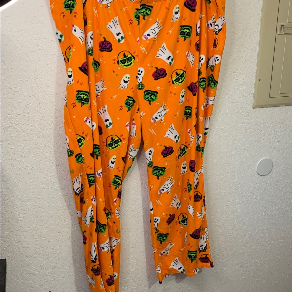 NWT Orange Halloween Themed Pajama Pants - Picture 3 of 5
